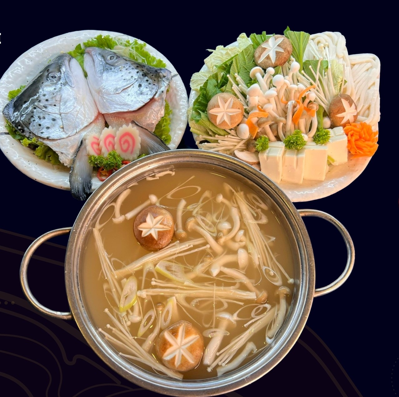 I4. Lẩu đầu cá hồi Shake kama nabe